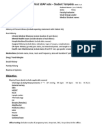 Acute Office Visit SOAP Note TEMPLATE - Winter 2020 1.7.20
