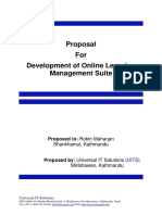 UITS Proposal For Online Learning Management Suite