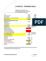 Advanced Cases For Cfs - Testbank Case 1: 905,410 Tax Paid (Cash Payment) 2 Interest Paid (Cash Payments) 3