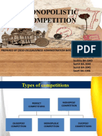 Monopolistic Competition: Prepared by (2010-2012) Business Administration Batch: Sneha-BA-1041