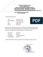 Surat Permohonan Reset ARKAS SDN 4 Cibatu