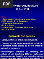 "Freshwater Aquaculture" (FAC-211) : Books