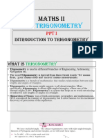 Maths Ii: CH 8 Trigonometry