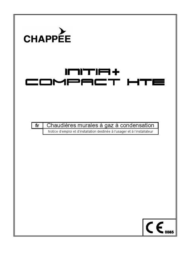 Chaudiere Chappee Initia + 2 25 Hte Notice Notice D Utilisation Initia Plus Compact Chappee | PDF | Chaudière |  Température