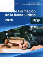 Plan Formación Rama Judicial 2020