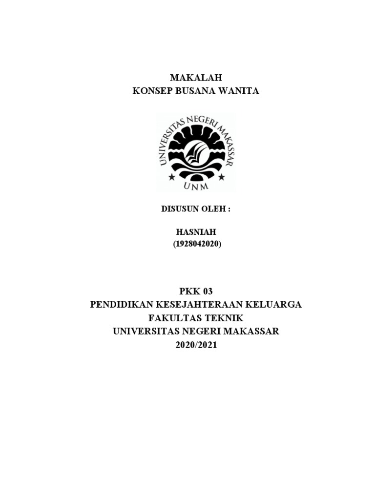 MAKALAH Konsep Busana Wanita PDF