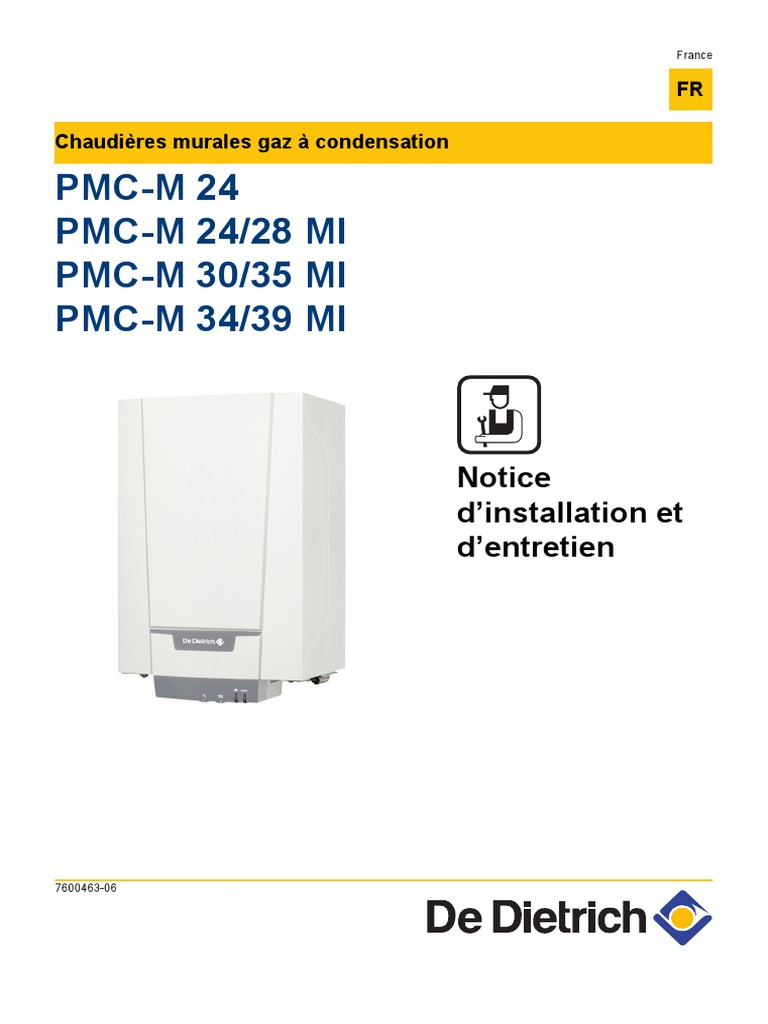 De Dietrich Ms 24 Mi Plus Notice De Dietrich Pmc-m24 Notice | PDF | Chaudière | Transformation de l'énergie