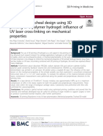 Customized Tracheal Design Using 3D Printing of A Polymer Hydrogel: Influence of UV Laser Cross-Linking On Mechanical Properties