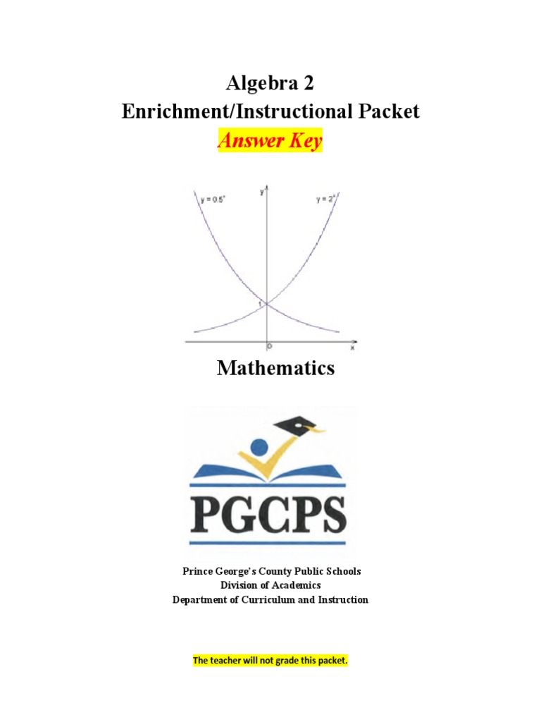 Algebra 2 Enrichment Answer Key | PDF | Factorization | Polynomial