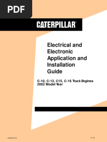 Caterpillar C9-C12 Engine Electronic Specifications