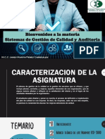 Bienvenidos A Sistemas de Gestion de Calidad y Auditoria