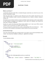 JavaScript - Events - Tutorialspoint