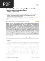 Applied Sciences: Short-Term Load Forecasting For Electric Vehicle Charging Stations Based On Deep Learning Approaches