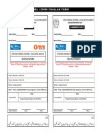 Ubl / Omni Challan Form