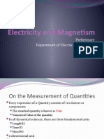 Electricity and Magnetism