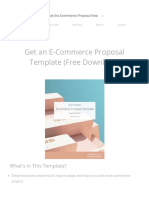 E-Commerce Proposal Template (Free Download) - Bidsketch