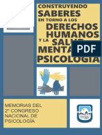 Construyendo saberes en torno a los Derechos Humanos y la Salud Mental en Psicología - Memorias 2° Congreso Nacional de Psicología - FaPsi - UNSL