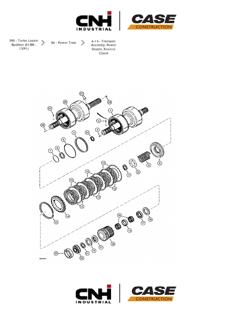 Turbo Loader Backhoe Power Train Parts | PDF | Clutch | Piston