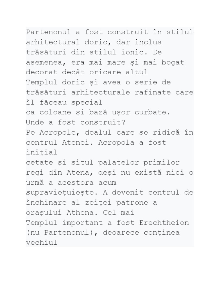 Parthenon | PDF