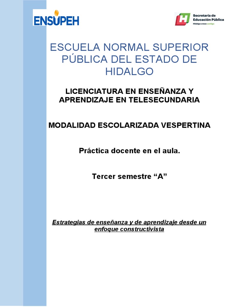 Estrategias de Enseñanza y de Aprendizaje Desde Un Enfoque ...