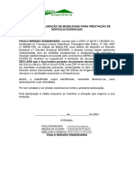 Declaração de Mobilidade LOCKDOWN-Mosqueiro