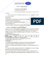 Exercice 1: Comparaison de Projets de Montants Différents: TD #3: Gestion Financière