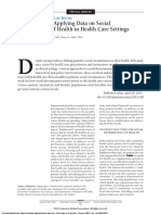 Collecting and Applying Data On Social Determinants of Health in Health Care Settings