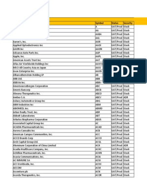 Avenue Product List | PDF | The Vanguard Group
