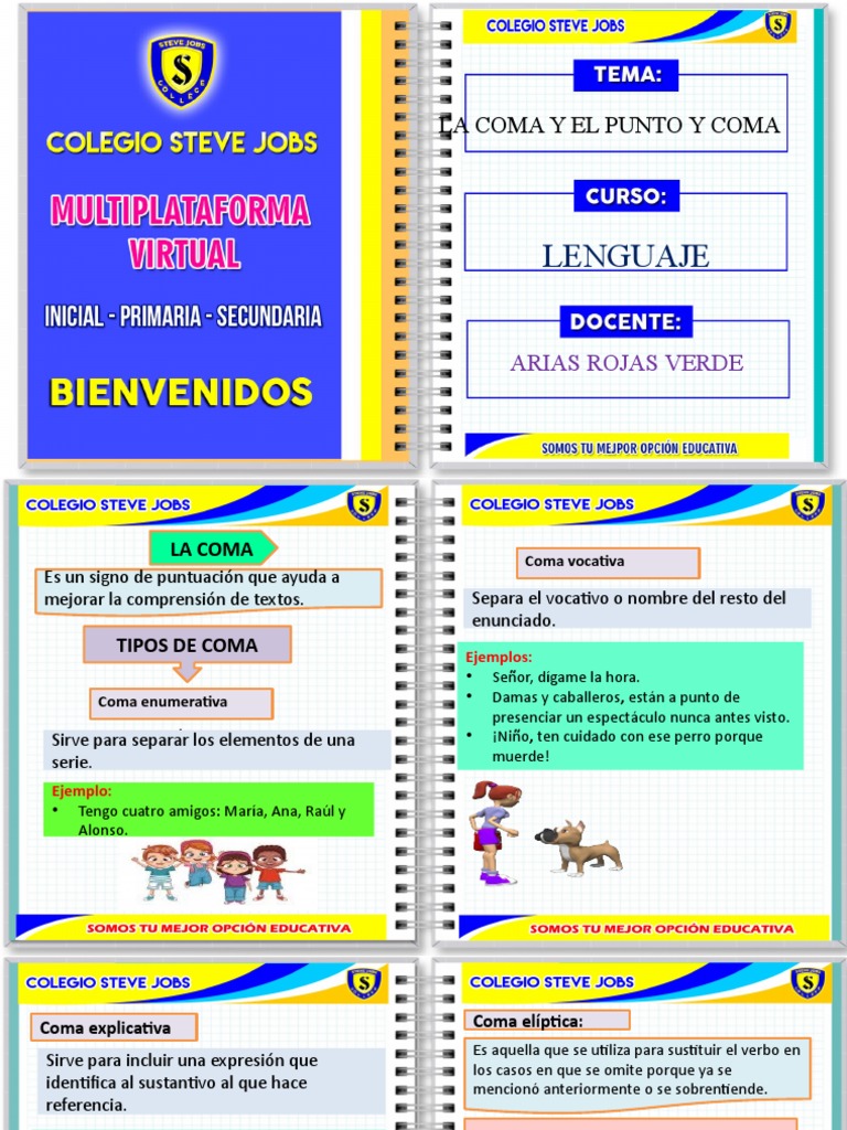 Uso y Tipos de la Coma en Primaria | PDF | Coma | Sintaxis