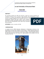 Determining position and verticality of structural steel remotely
