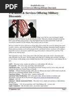 Download Listing of Stores and Services Offering Military Discounts by Brittany Catton  SN50033909 doc pdf