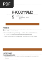 Phacodynamic S: Haitham Al Mahrouqi April 2018