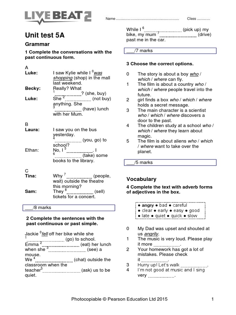 Live Beat - Unit Test 05A | PDF