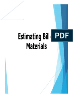 P.1. Bill of Materials