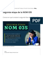 Segunda Etapa de La NOM 035 - Secretaría Del Trabajo y Previsión Social - Gobierno - Gob - MX