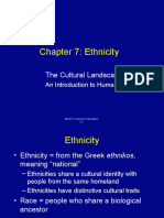 Chapter 7: Ethnicity: The Cultural Landscape