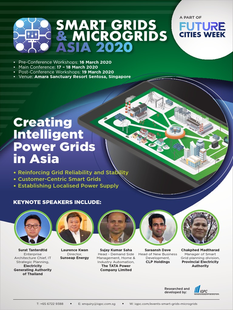 Smart Grids & Microgrids Asia 2020 | PDF | Electrical Grid | Smart Grid