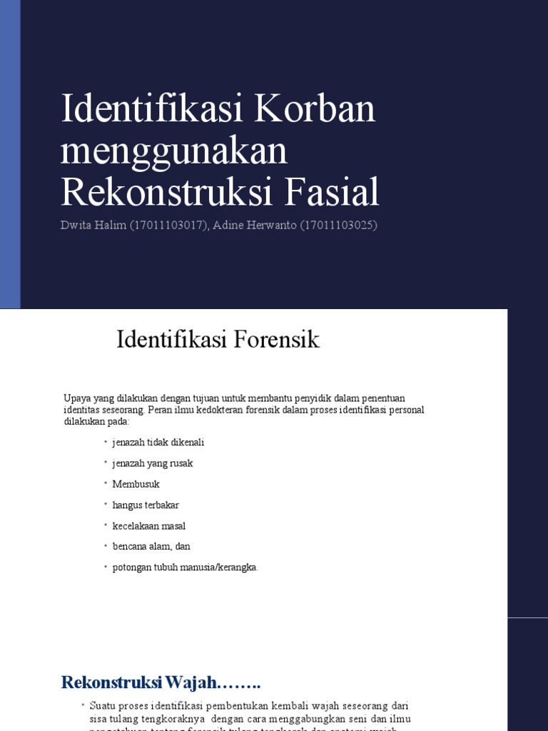 Rekonstruksi Fasial | PDF