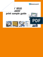 Videojet 8510 Wolke m600 Print Sample Guide: Thermal Inkjet