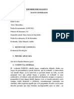 Informe Psicologico de Test de La Famili