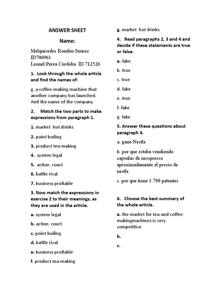 Answer Test 2 | PDF | Law | Technology & Engineering