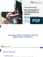 Curso Valorizaciones y Liquidaciones de Obras COLAE