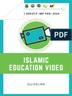 Islamic Education Video Guideline Dakwah Kreatif Imf 2020