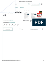 MSDS Crude Palm Oil - Toxicity - Biodegradation