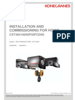 Installation and Commissioning For Hoist: CXT40410050P35FCD0S