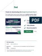 Thanks For Downloading This Template.: Simple Excel Gantt Chart