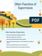 Other Function of Supervision