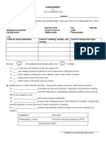 Caregiving assessment safety quiz