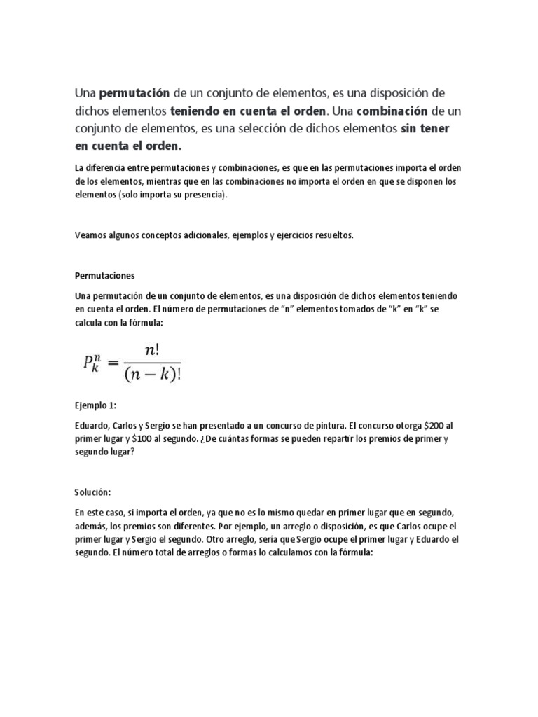 Combinaciones y permutaciones en ajedrez | PDF | Ajedrez | ensalada