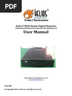 User Manual For Multi Bands Repeater